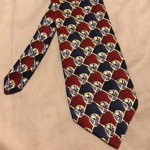J. Garcia red and blue tie